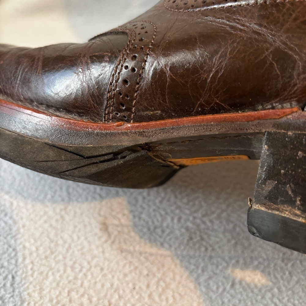 Ariat buckaroo men’s leather platform western cowboy brown boots sz 12D 10007850 - Picture 10 of 10
